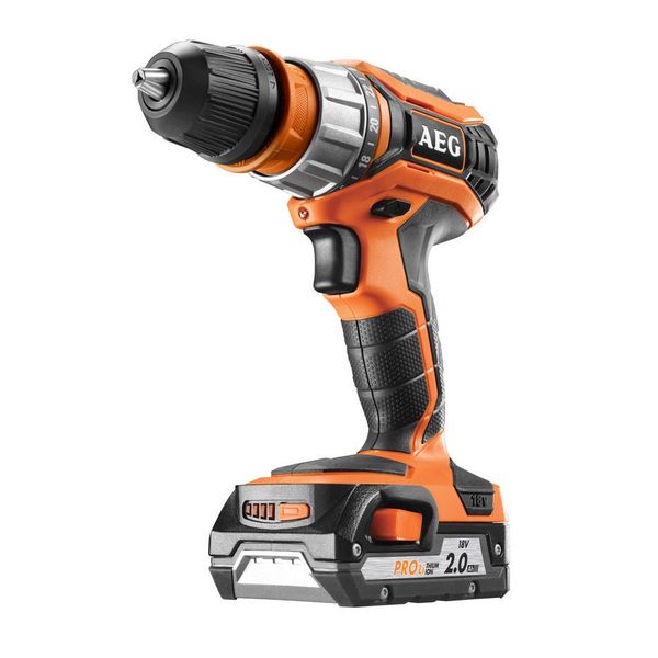 Шуруповерт AEG Powertools BS 18 C2X LI-202C с АКБ и ЗУ (4935459423) Шуруповерт AEG Powertools BS 18 C2X LI-202C с АКБ и ЗУ (4935459423)