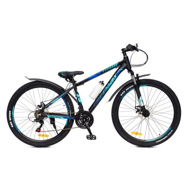 Велосипед Greenway Relict 27.5 р.15.5 (черный/синий) Велосипед Greenway Relict 27.5 р.15.5 (черный/синий)